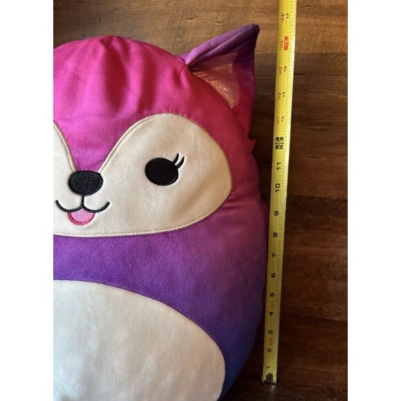 Squishmallows Syana The Pink to Purple Ombre Fox Plush Toy 20” - Picture 8 of 12